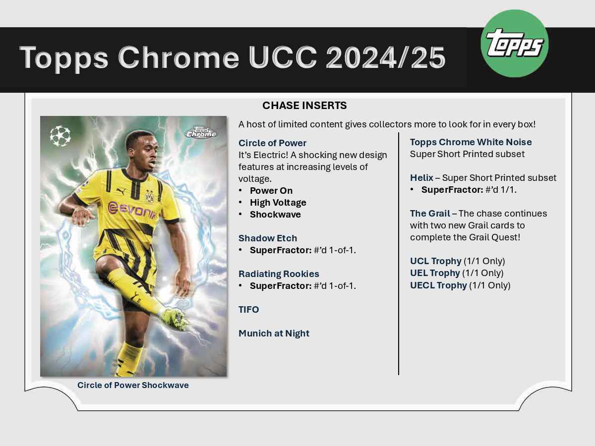 2024-25 Topps Chrome UEFA Club Competitions Soccer Hobby Box - Image 6