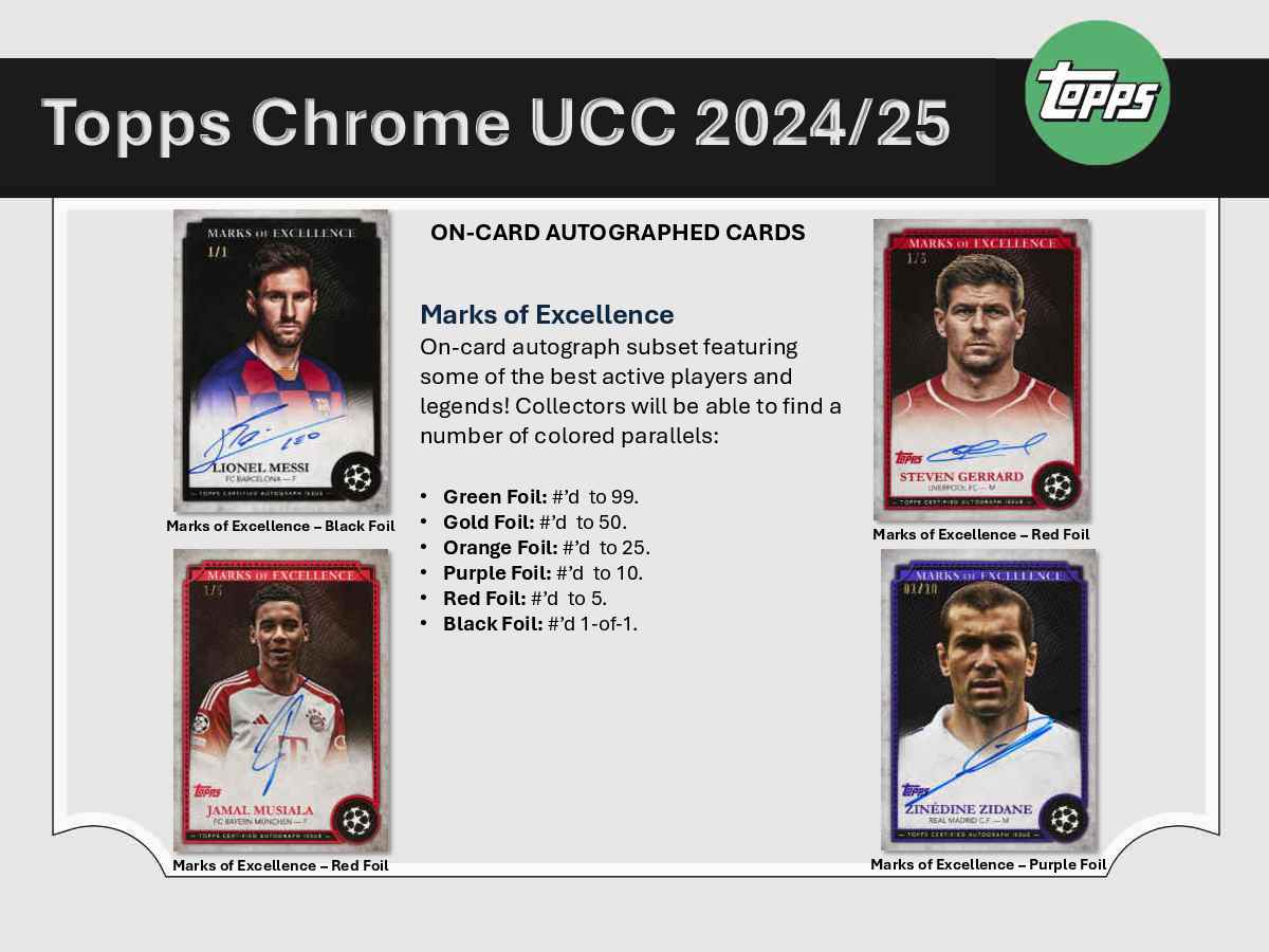 2024-25 Topps Chrome UEFA Club Competitions Soccer Hobby Box - Image 9