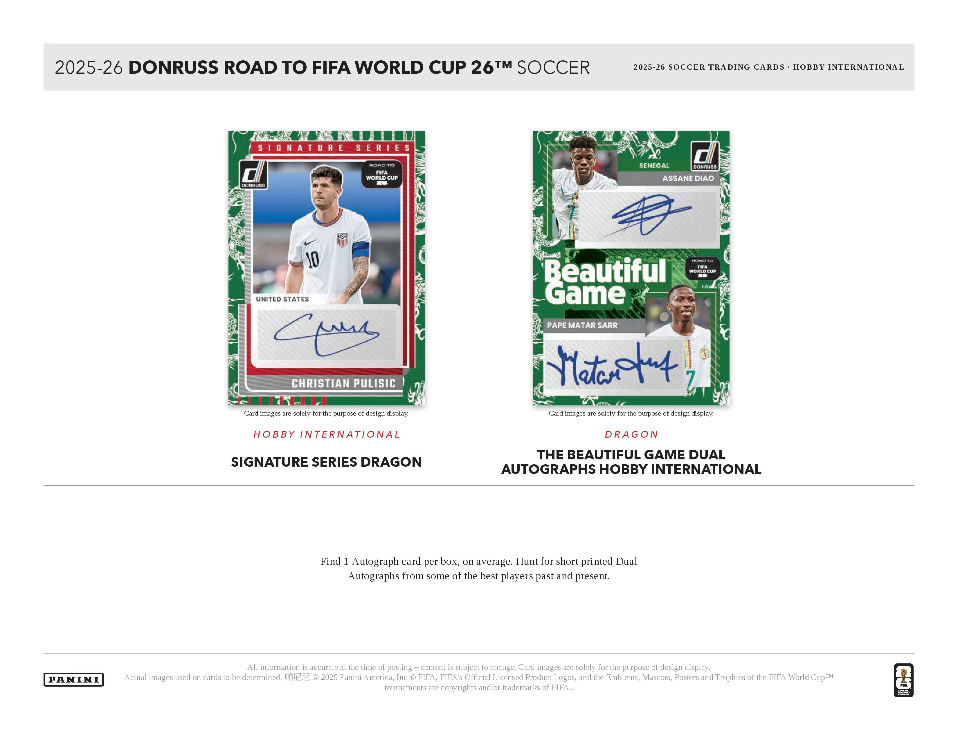 2025-26 Panini Donruss Road to World Cup Soccer Hobby International Box - Image 5