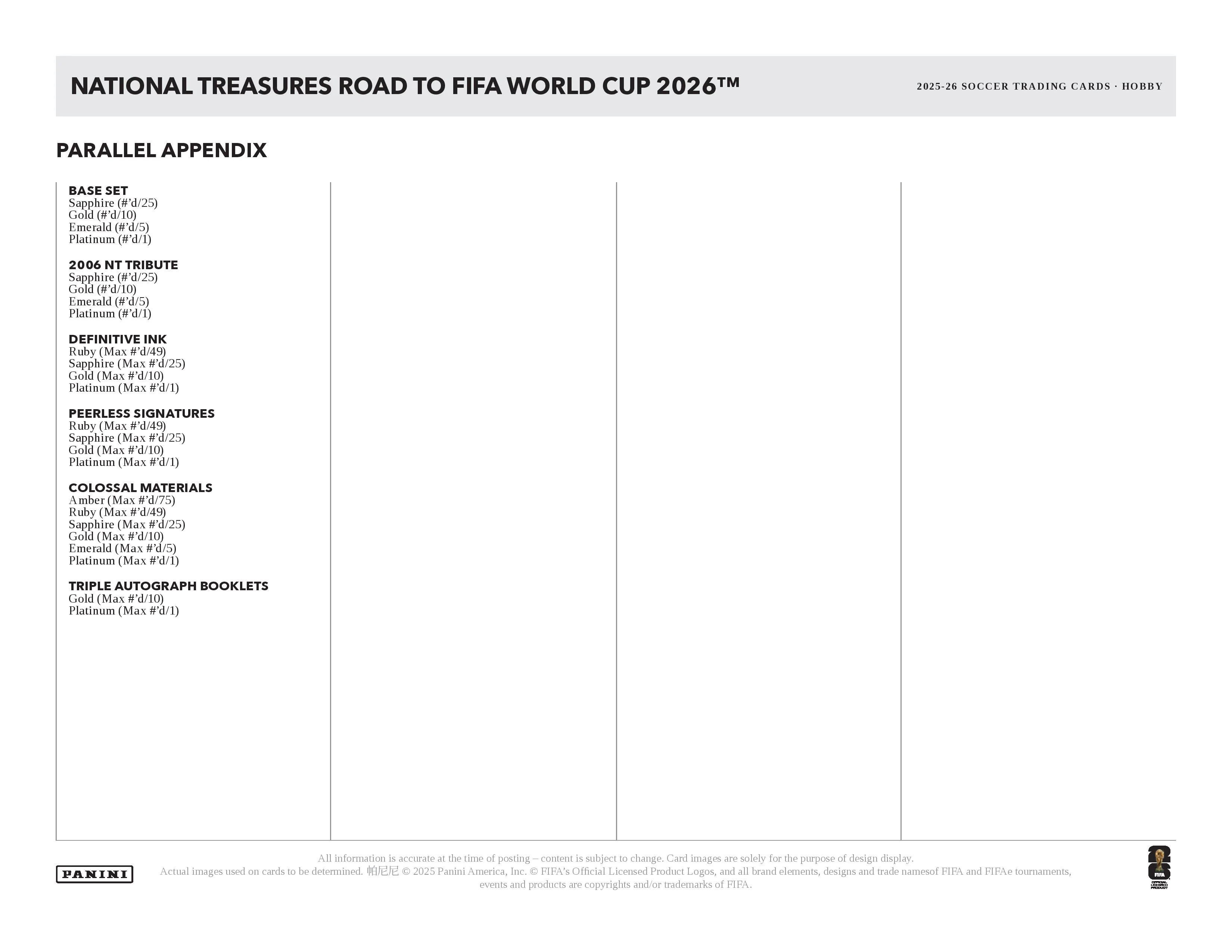 2025-26 Panini National Treasures Road to FIFA World Cup Soccer Hobby Box (Pre Order) - Image 6