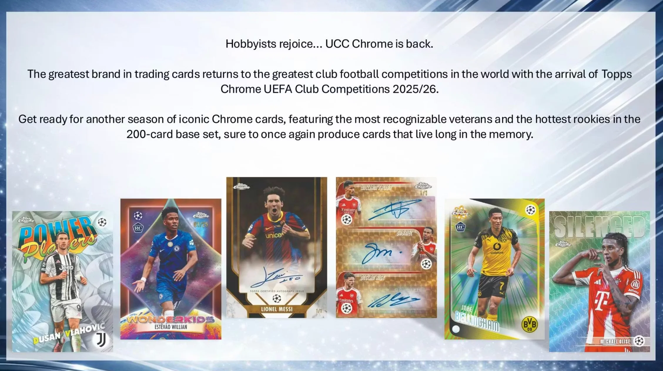 2025-26 Topps Chrome UEFA Club Competitions Soccer Hobby Box - Image 4