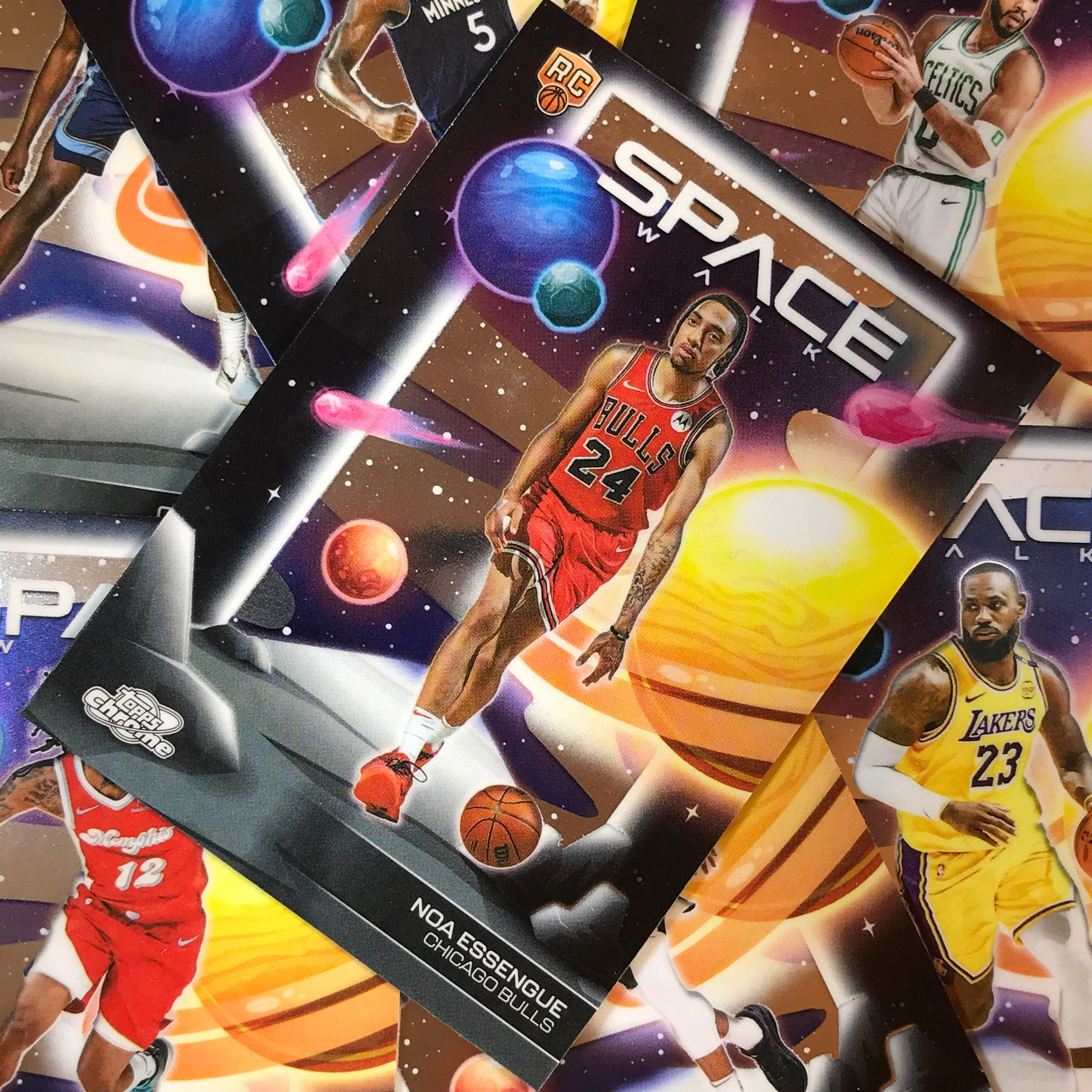 2025-26 Topps Cosmic Chrome LEBRON JAMES Space Walk Base #1
