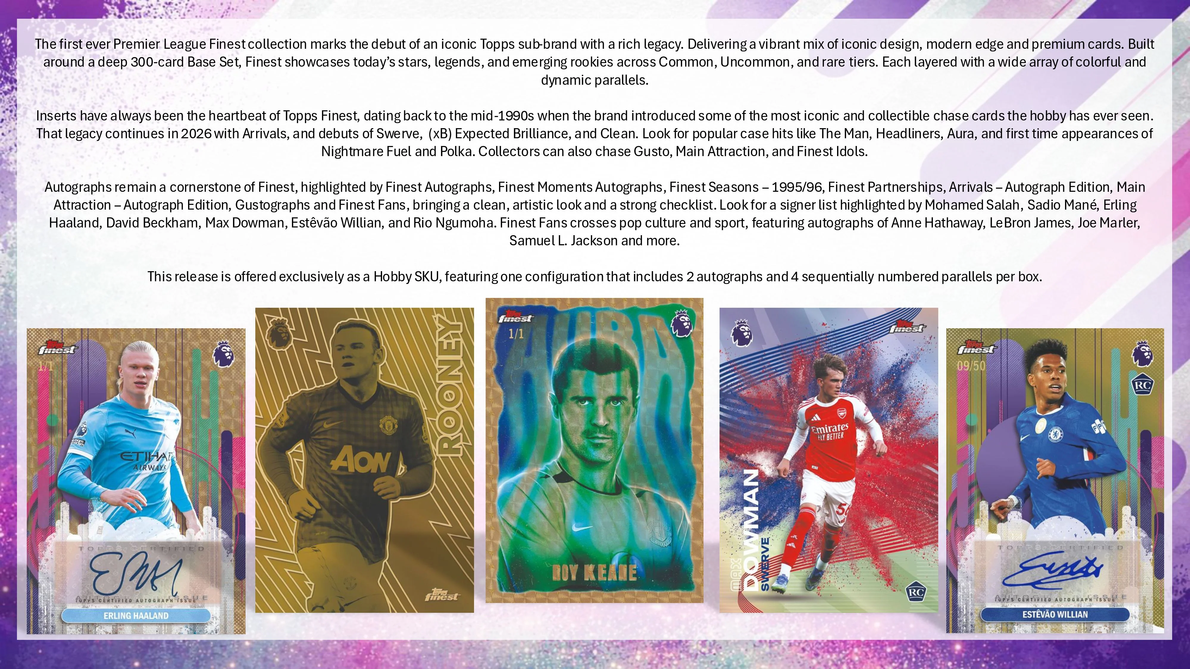 2025-26 Topps Finest Premier League EPL Soccer Hobby Box - Image 3