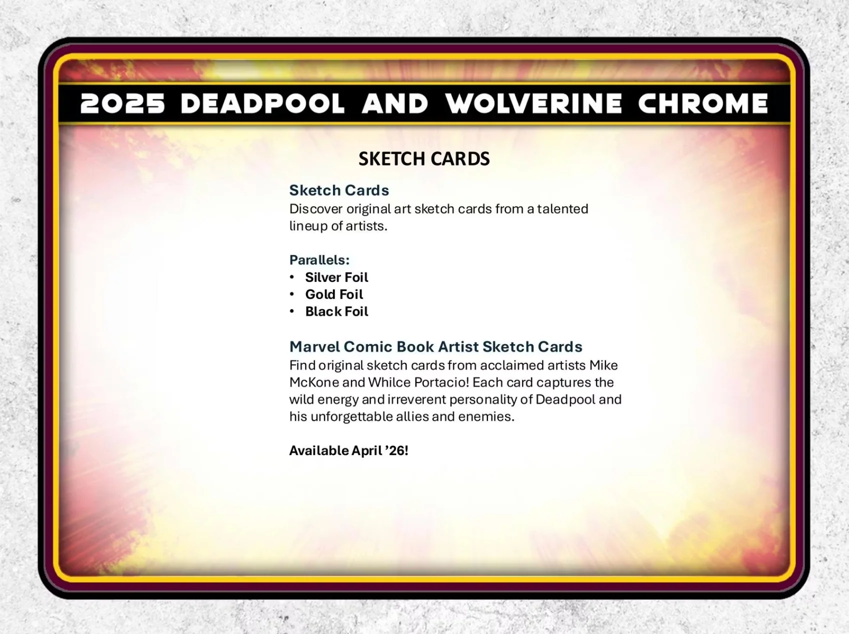 2025 Topps Deadpool Chrome Hobby Pack - Image 10