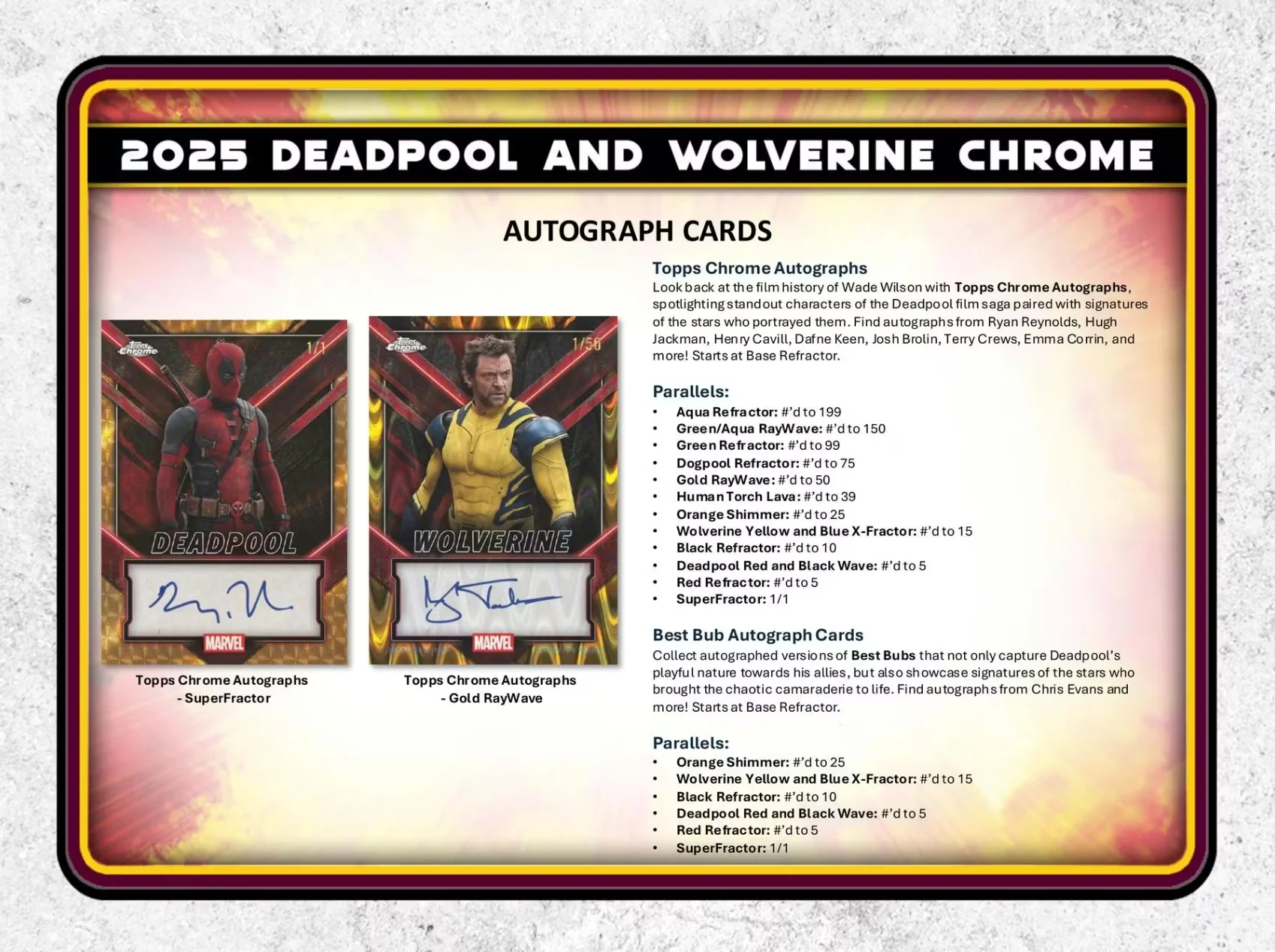 2025 Topps Deadpool Chrome Hobby Pack - Image 7