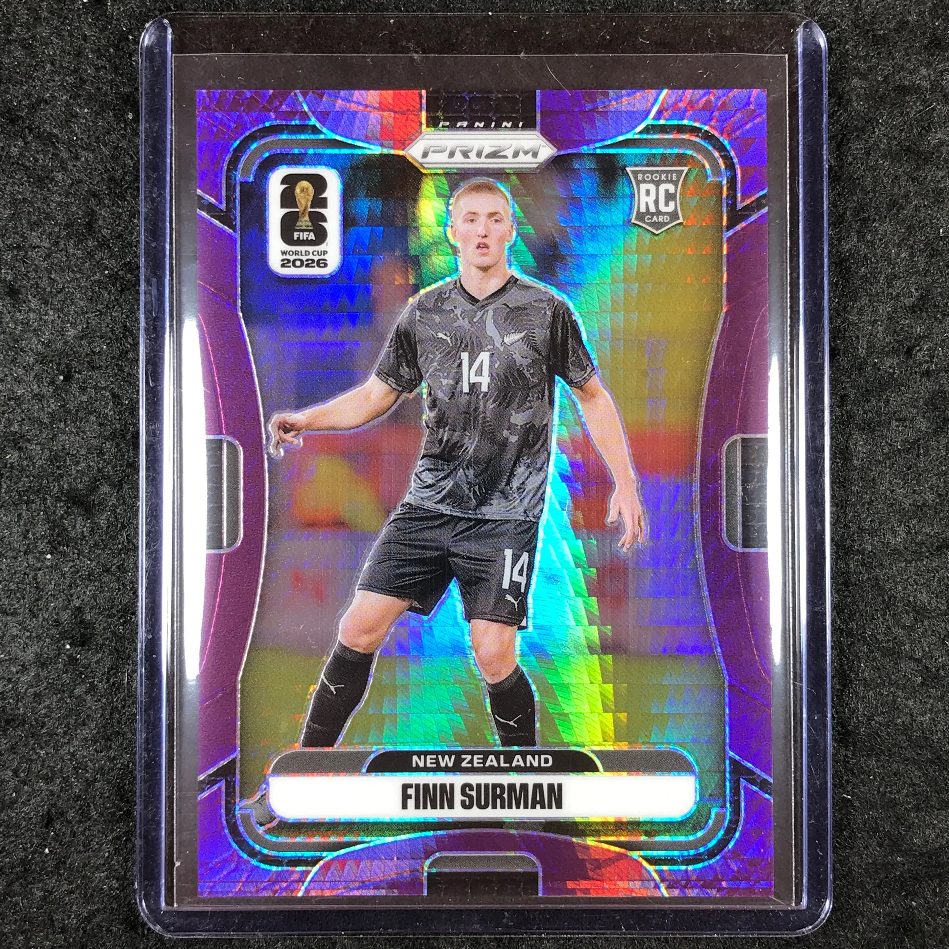 2026 Prizm FIFA World Cup FINN SURMAN Rookie Purple Hyper /299 #323