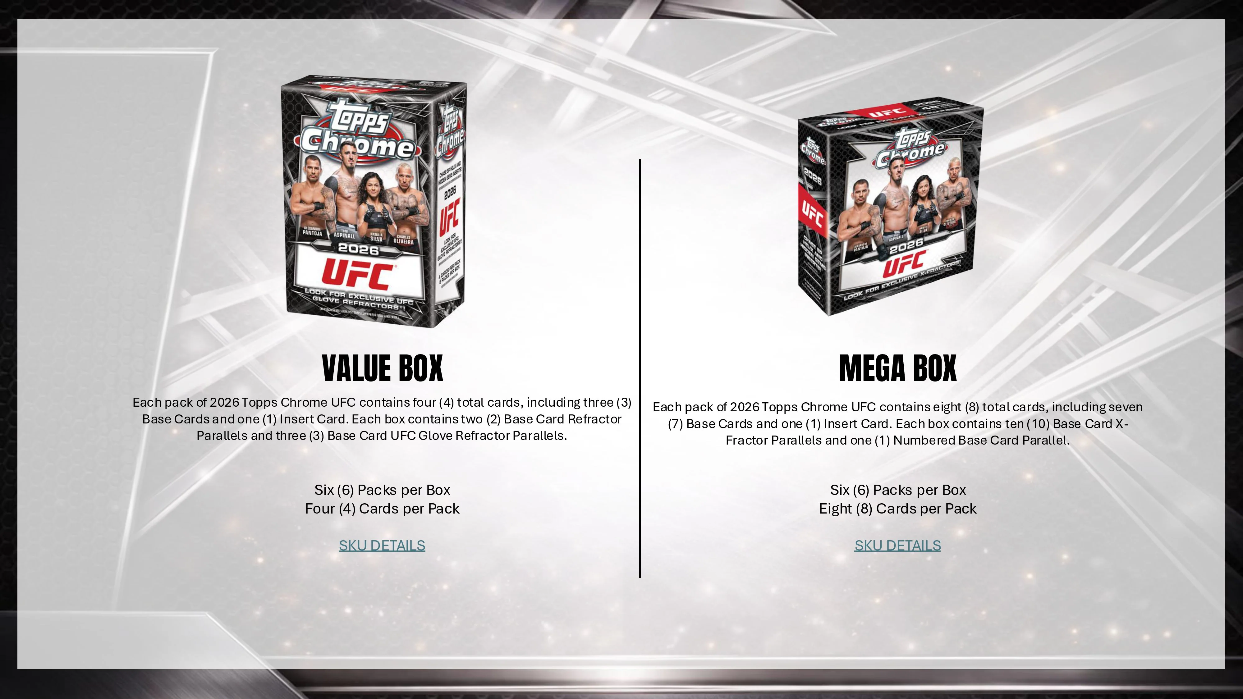 2026 Topps Chrome UFC Hobby Box - Image 5