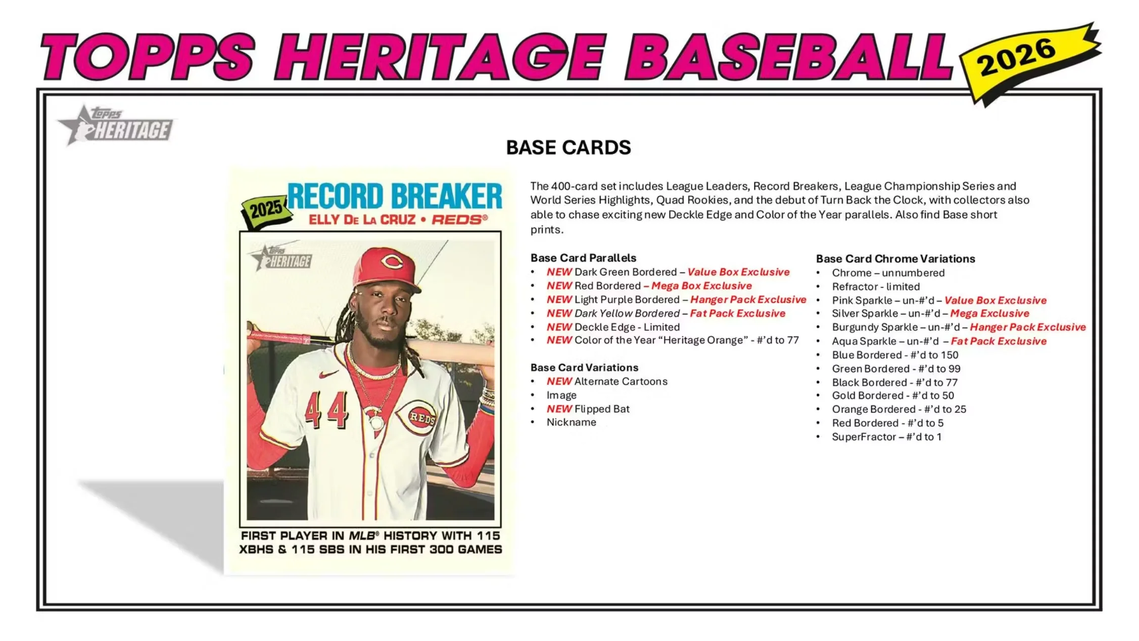 2026 Topps Heritage Baseball Blaster Box - Image 3